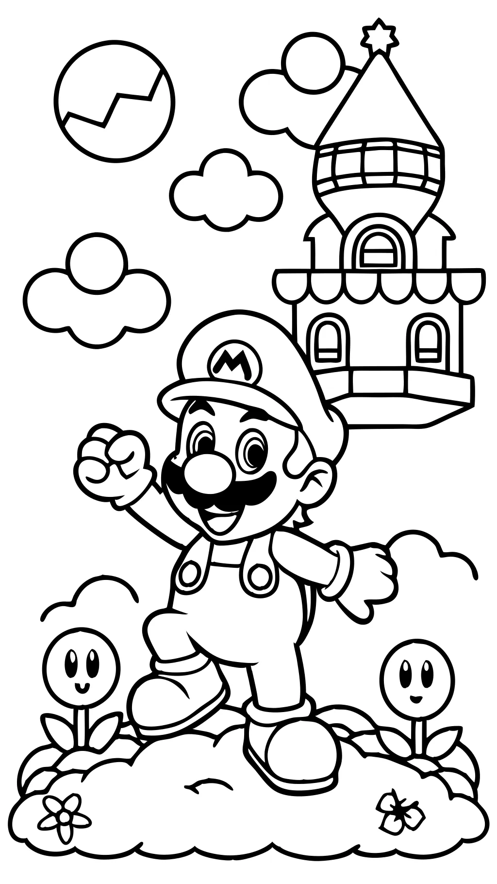 Mario Pages para colorear gratis